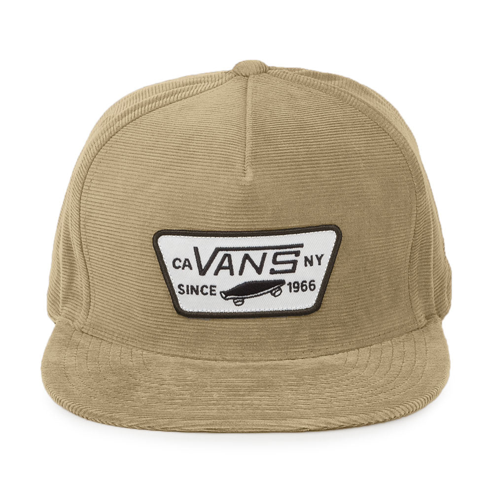 Gorra Snapback Full Patch de pana de Vans - Marrón