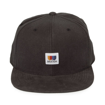 Gorra Snapback Alton MP de Brixton - Negro Lavado