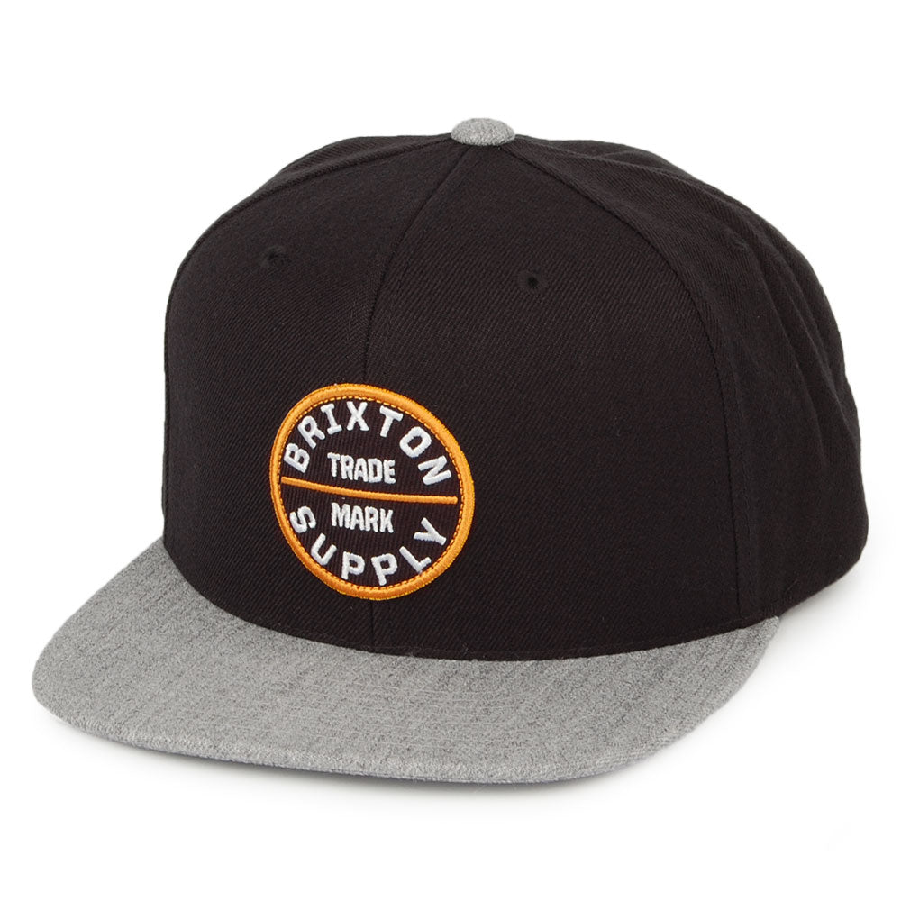 Gorra Snapback Oath IV de Brixton - Negro-Gris