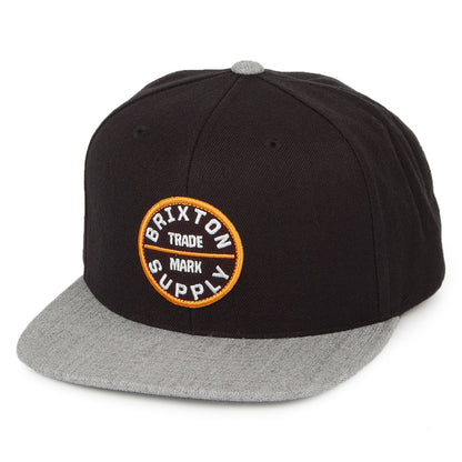 Gorra Snapback Oath IV de Brixton - Negro-Gris