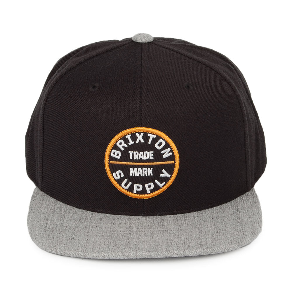 Gorra Snapback Oath IV de Brixton - Negro-Gris