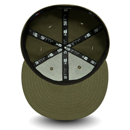 Gorra de béisbol 59FIFTY League Essential New York Yankees de New Era - Verde Oliva-Negro