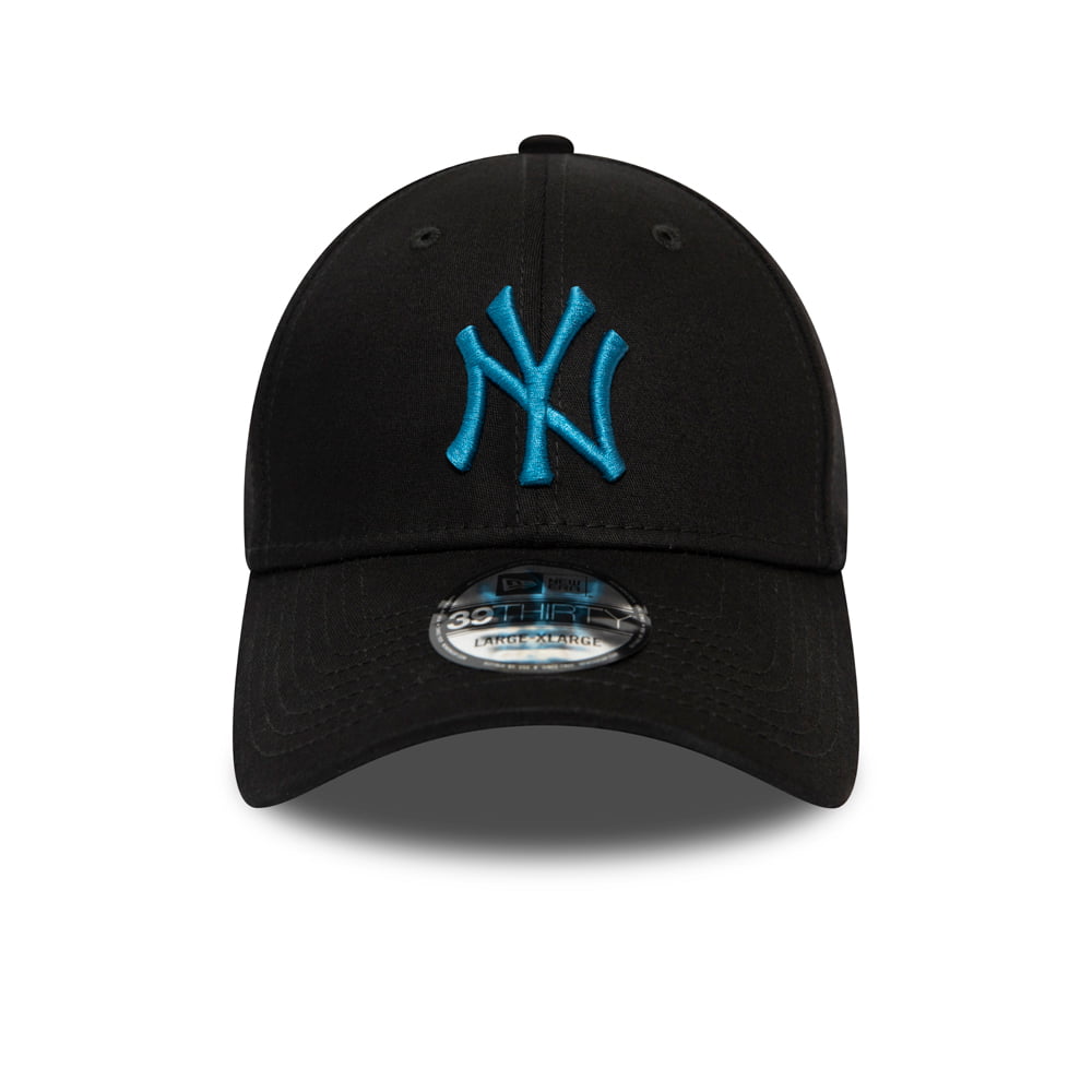 Gorra de béisbol 39THIRTY MLB League Essential I New York Yankees de New Era - Negro-Turquesa
