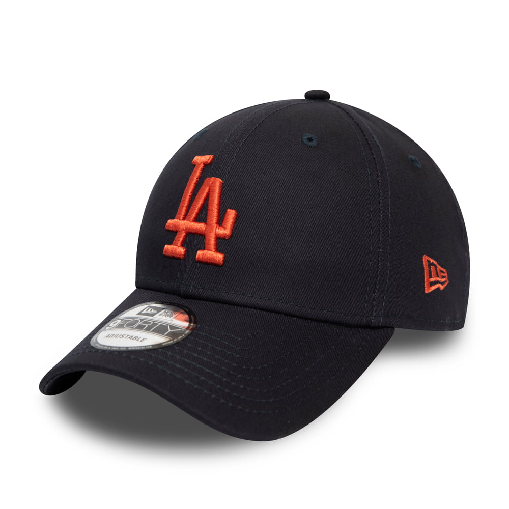 Gorra de béisbol 9FORTY League Essential L.A. Dodgers de New Era - Azul Marino-Naranja