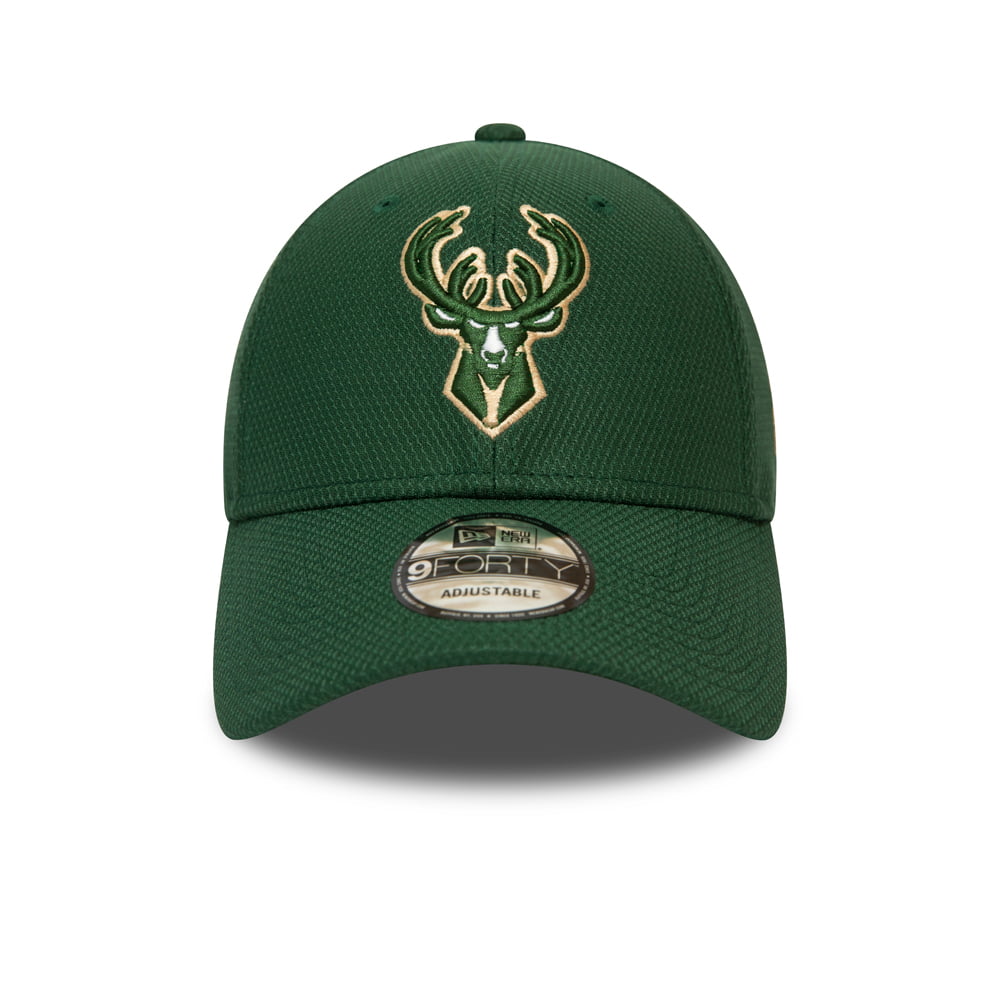 Gorra de béisbol 9FORTY NBA Diamond Era Essential Milwaukee Bucks de New Era - Verde