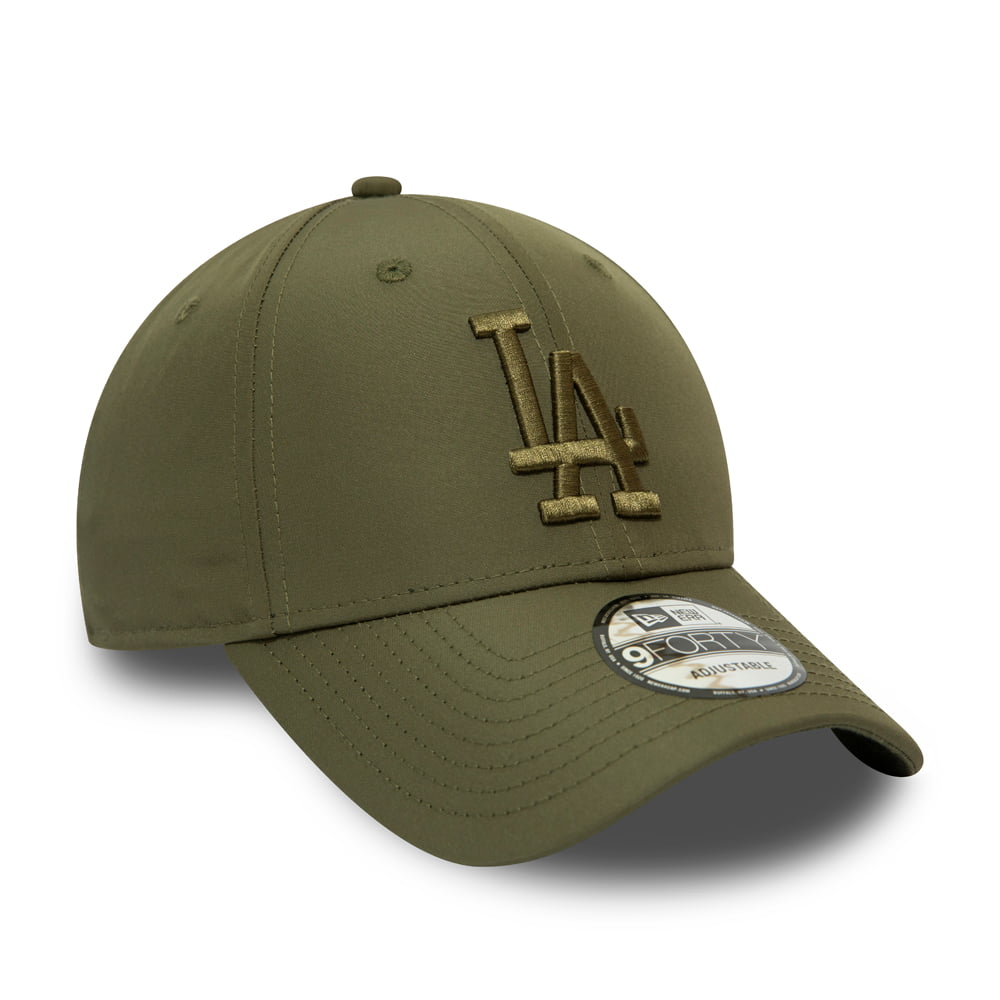 Gorra de béisbol 9FORTY MLB Tonal Nylon L.A. Dodgers de New Era - Verde Oliva