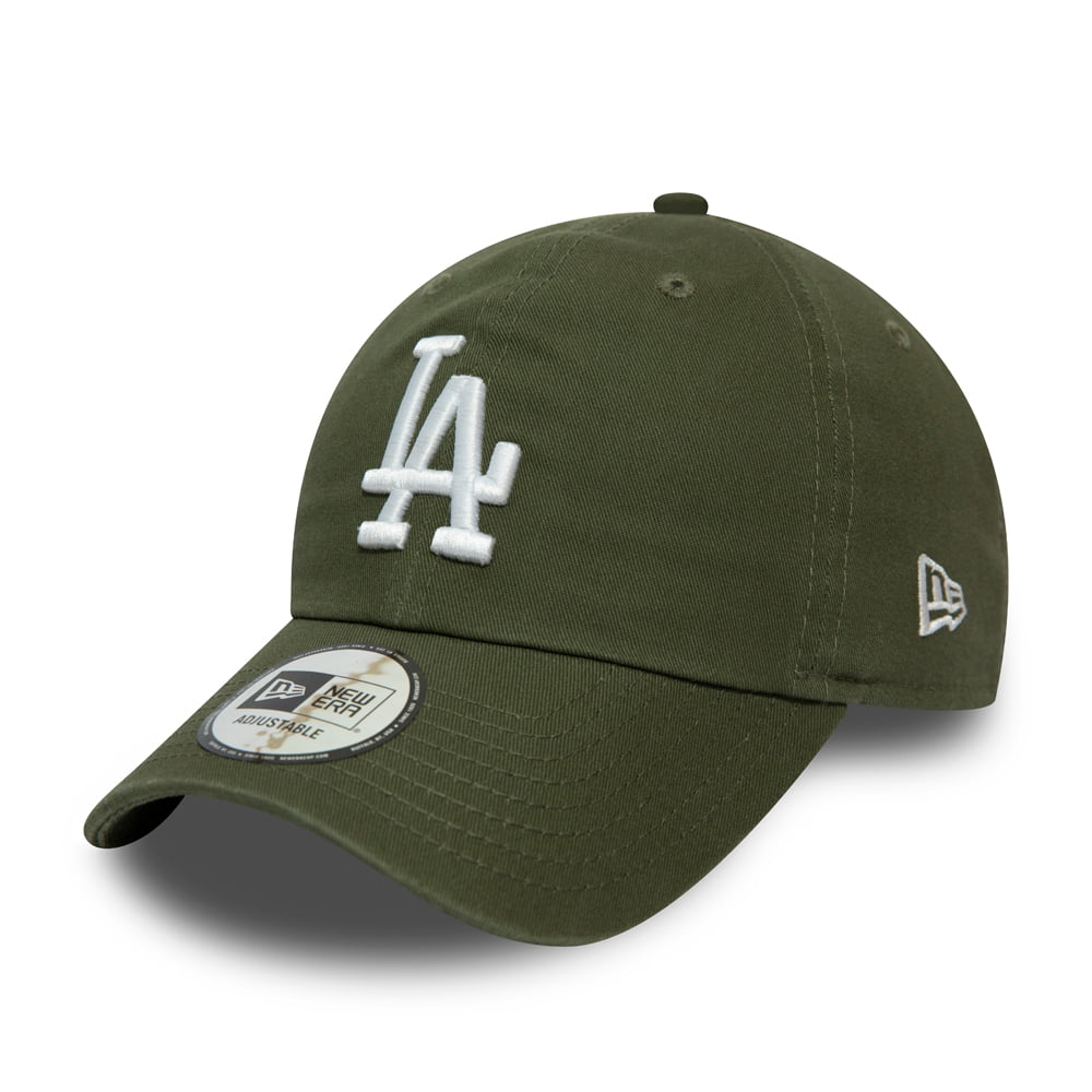 Gorra de béisbol 9TWENTY MLB Washed Casual Classic L.A. Dodgers de New Era - Oliva-Blanco