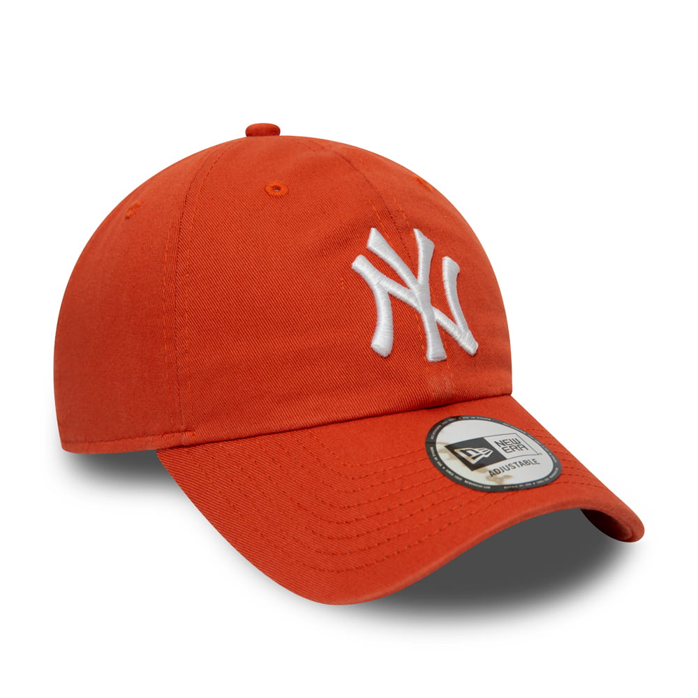 Gorra de béisbol 9TWENTY MLB Washed Casual Classic New York Yankees de New Era - Naranja