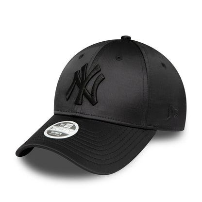 Gorra de béisbol mujeres 9FORTY MLB Satin New York Yankees de New Era - Negro