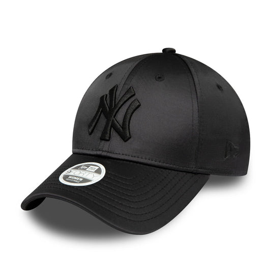 Gorra de béisbol mujeres 9FORTY MLB Satin New York Yankees de New Era - Negro