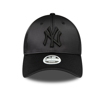 Gorra de béisbol mujeres 9FORTY MLB Satin New York Yankees de New Era - Negro