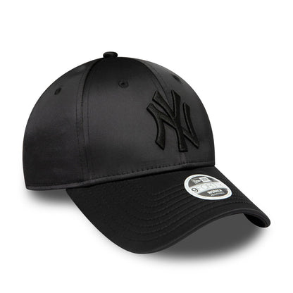 Gorra de béisbol mujeres 9FORTY MLB Satin New York Yankees de New Era - Negro