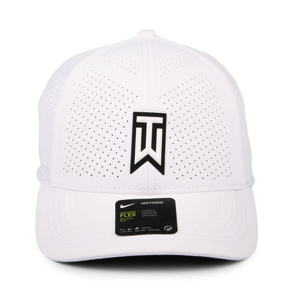 Gorra de béisbol Tiger Woods Aerobill H86 Perforada de Nike Golf - Blanco