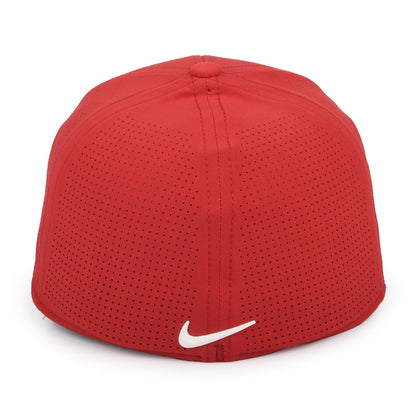 Gorra de béisbol Tiger Woods Aerobill H86 Perforada de Nike Golf - Rojo