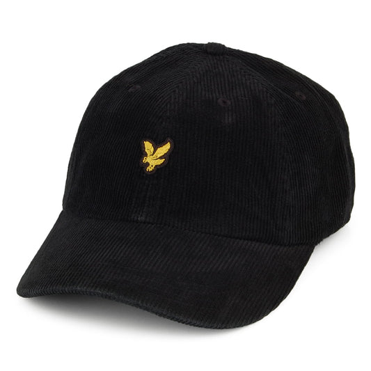 Gorra de béisbol de pana de Lyle & Scott - Negro