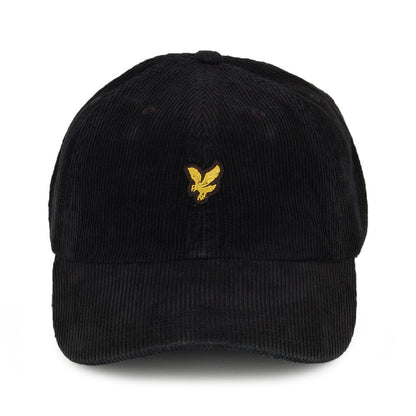 Gorra de béisbol de pana de Lyle & Scott - Negro