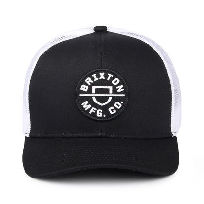 Gorra Trucker Crest MP Malla de Brixton - Negro-Blanco