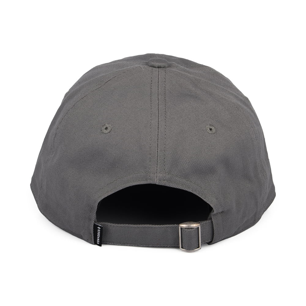 Gorra de béisbol Tip Off de algodón de Converse - Gris Jaspeado
