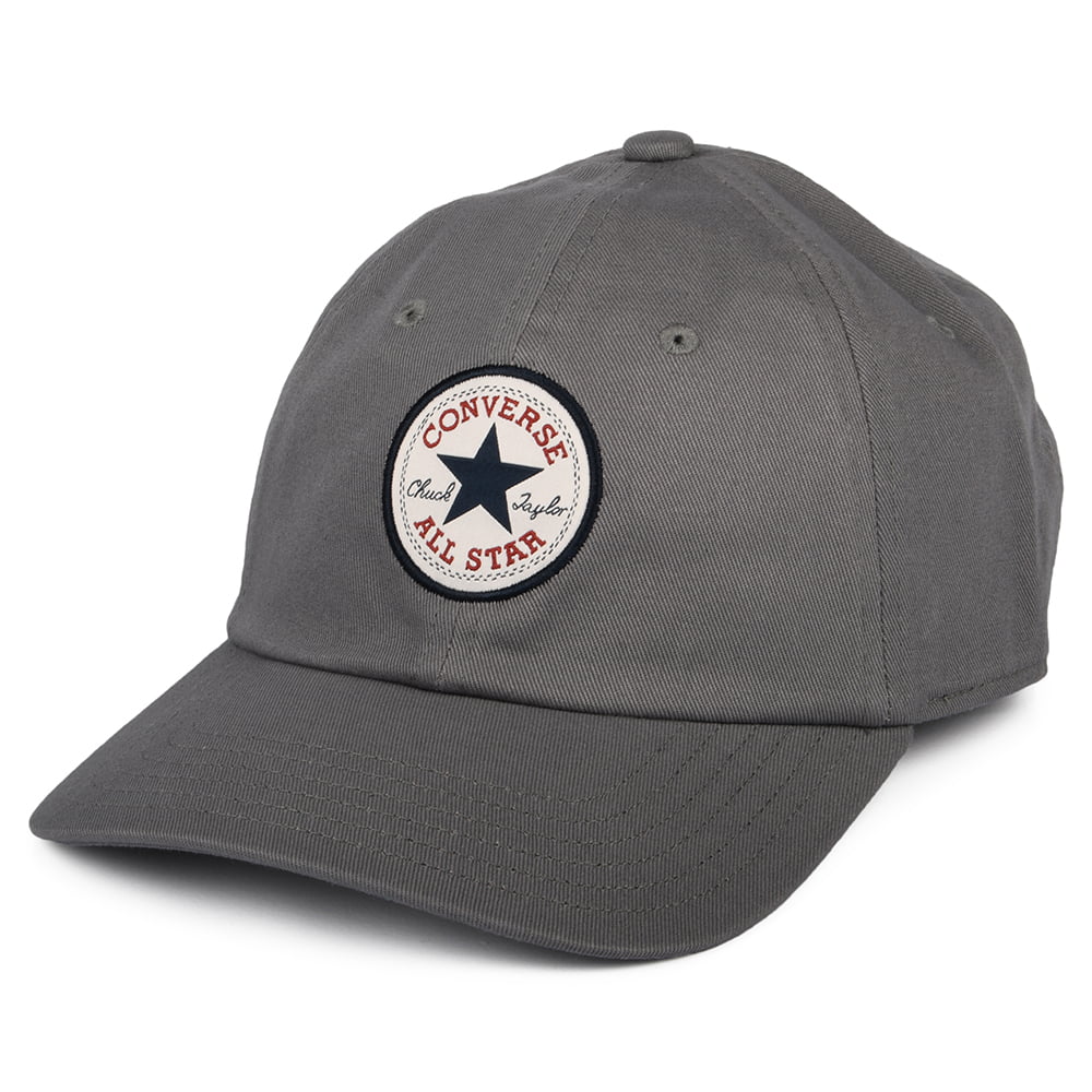 Gorra de béisbol Tip Off de algodón de Converse - Gris Jaspeado