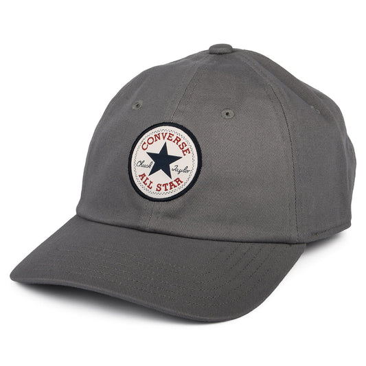 Gorra de béisbol Tip Off de algodón de Converse - Gris Jaspeado