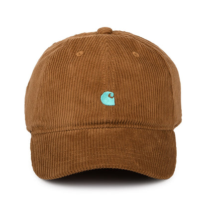 Gorra de béisbol Harlem de pana de Carhartt WIP - Canela