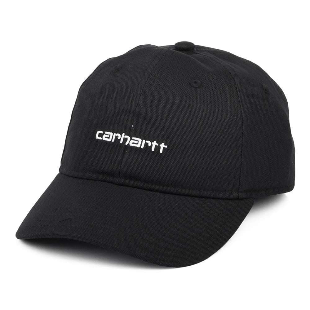 Gorra de béisbol Script de lienzo de algodón de Carhartt WIP - Negro
