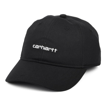 Gorra de béisbol Script de lienzo de algodón de Carhartt WIP - Negro