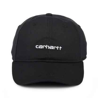 Gorra de béisbol Script de lienzo de algodón de Carhartt WIP - Negro