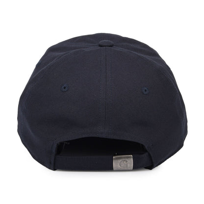 Gorra de béisbol Script de lienzo de algodón de Carhartt WIP - Azul Oscuro