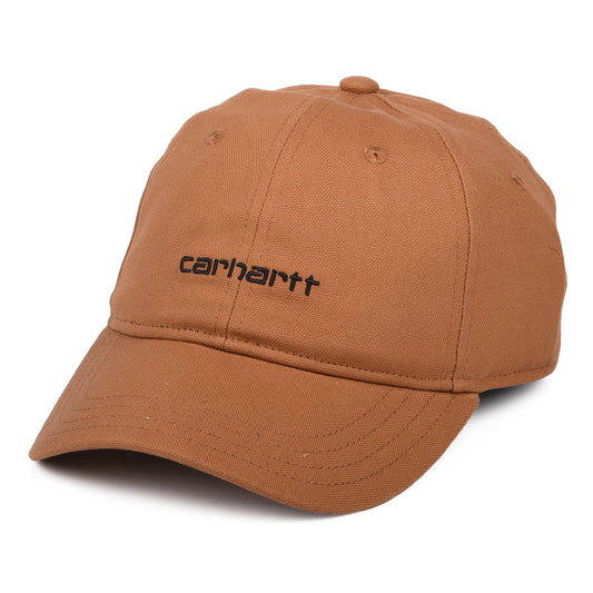 Gorra de béisbol Script de lienzo de algodón de Carhartt WIP - Canela
