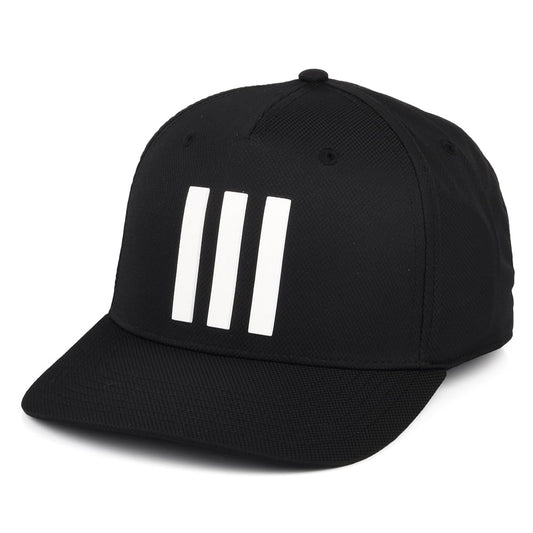 Gorra de béisbol Golf Tour 3 Stripes reciclado de Adidas - Negro