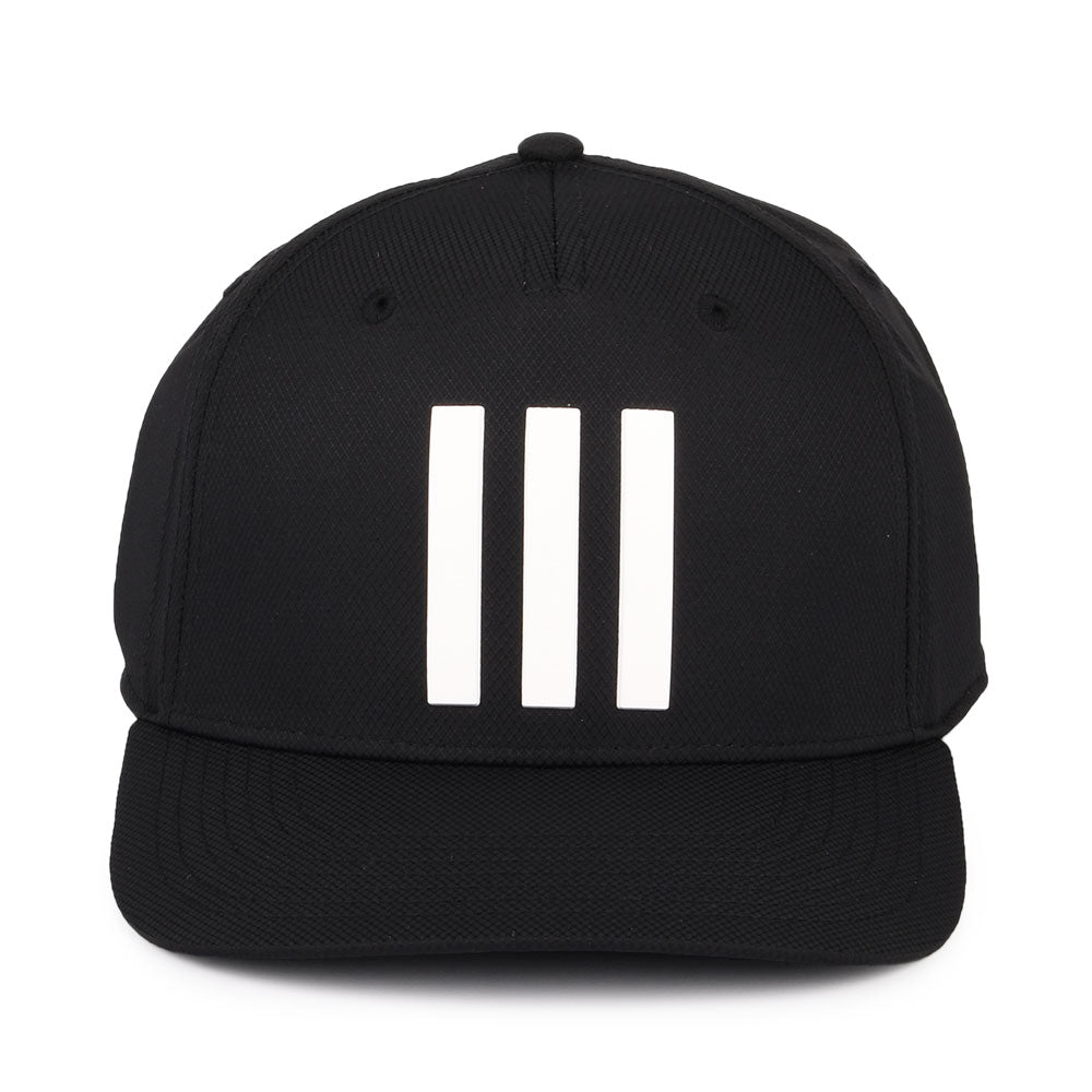 Gorra de béisbol Golf Tour 3 Stripes reciclado de Adidas - Negro