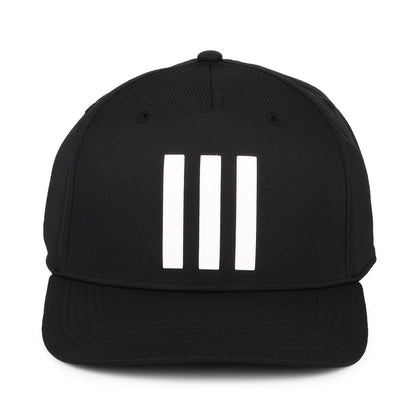 Gorra de béisbol Golf Tour 3 Stripes reciclado de Adidas - Negro