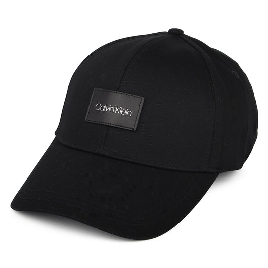 Gorra de béisbol Leather Patch de Calvin Klein - Negro