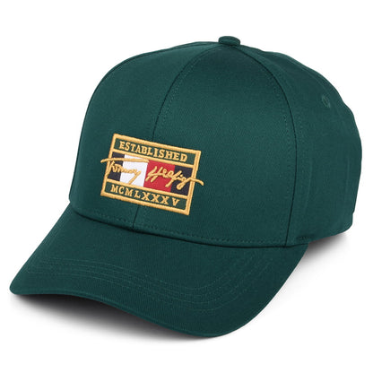 Gorra de béisbol TH Patch Signature de Tommy Hilfiger - Verde Botella