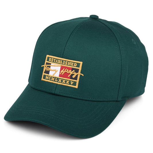 Gorra de béisbol TH Patch Signature de Tommy Hilfiger - Verde Botella