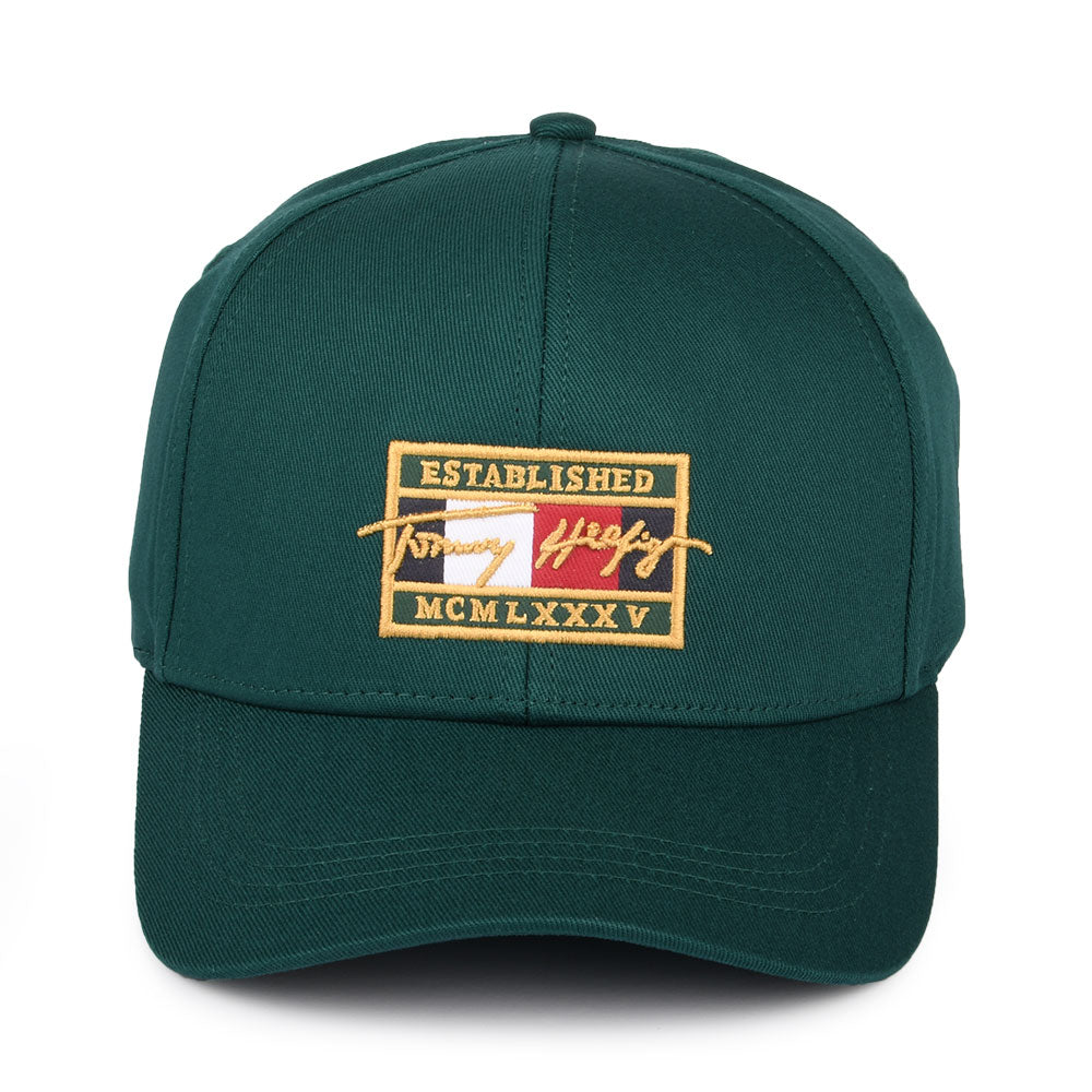Gorra de béisbol TH Patch Signature de Tommy Hilfiger - Verde Botella