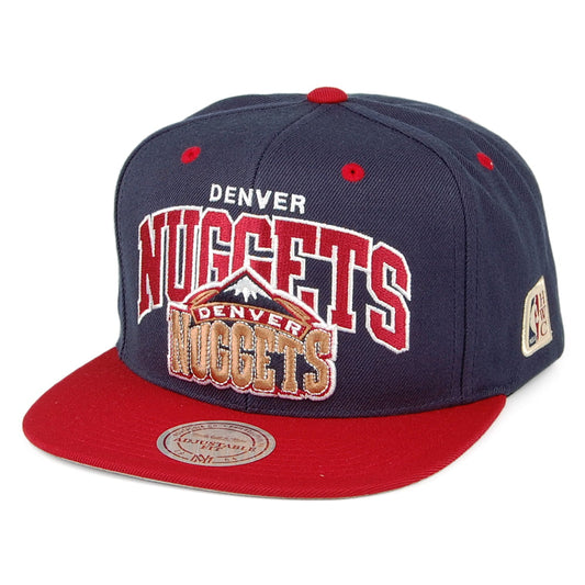 Gorra Snapback NBA Arch 2 Tone Denver Nuggets de Mitchell & Ness - Azul Marino/Burdeos