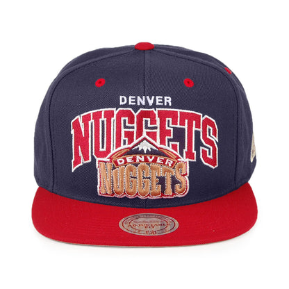 Gorra Snapback NBA Arch 2 Tone Denver Nuggets de Mitchell & Ness - Azul Marino/Burdeos