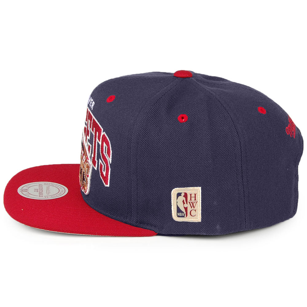Gorra Snapback NBA Arch 2 Tone Denver Nuggets de Mitchell & Ness - Azul Marino/Burdeos