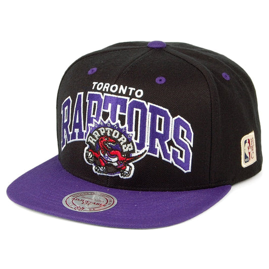 Gorra Snapback NBA Arch 2 Tone Toronto Raptors de Mitchell & Ness - Negro-Morado