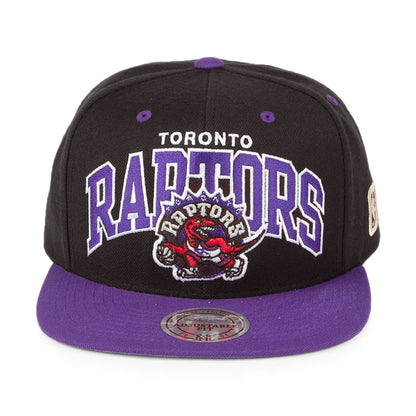 Gorra Snapback NBA Arch 2 Tone Toronto Raptors de Mitchell & Ness - Negro-Morado
