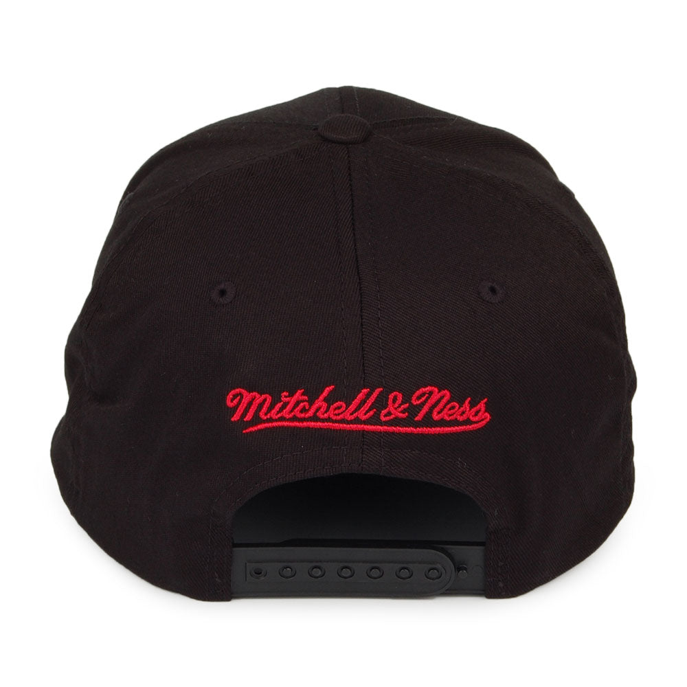 Gorra Snapback NBA Blocked 110 Chicago Bulls de Mitchell & Ness - Negro
