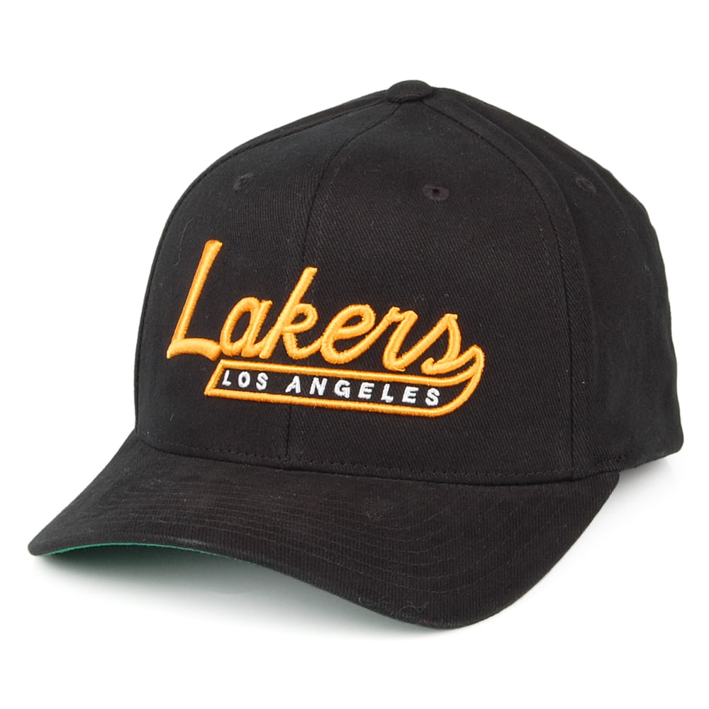 Gorra Snapback NBA Vintage Tailscript 110 L.A. Lakers de Mitchell & Ness - Negro