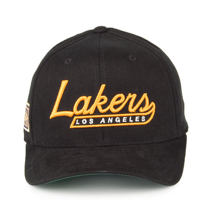 Gorra Snapback NBA Vintage Tailscript 110 L.A. Lakers de Mitchell & Ness - Negro