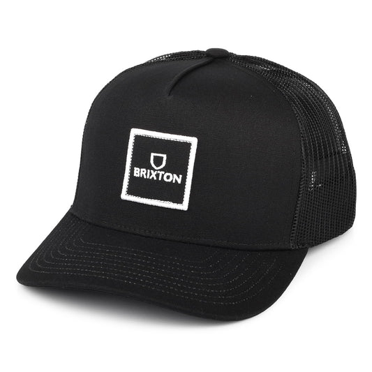 Gorra Trucker Alpha Block NetPlus MP de Brixton - Negro