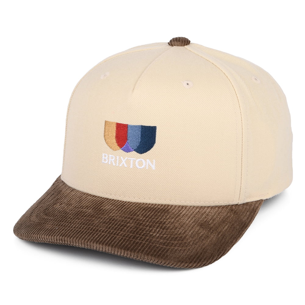 Gorra Snapback Alton MP de pana de Brixton - Beige-Marrón