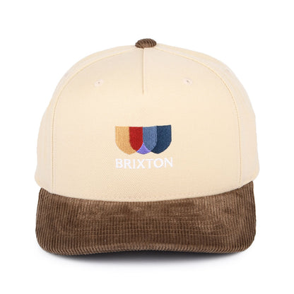 Gorra Snapback Alton MP de pana de Brixton - Beige-Marrón