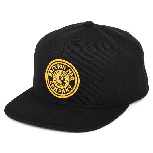 Gorra Snapback Rival MP de Brixton - Negro-Dorado