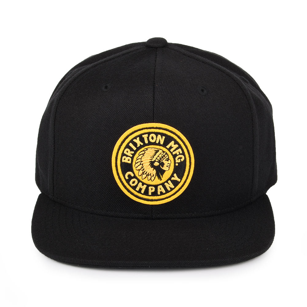 Gorra Snapback Rival MP de Brixton - Negro-Dorado